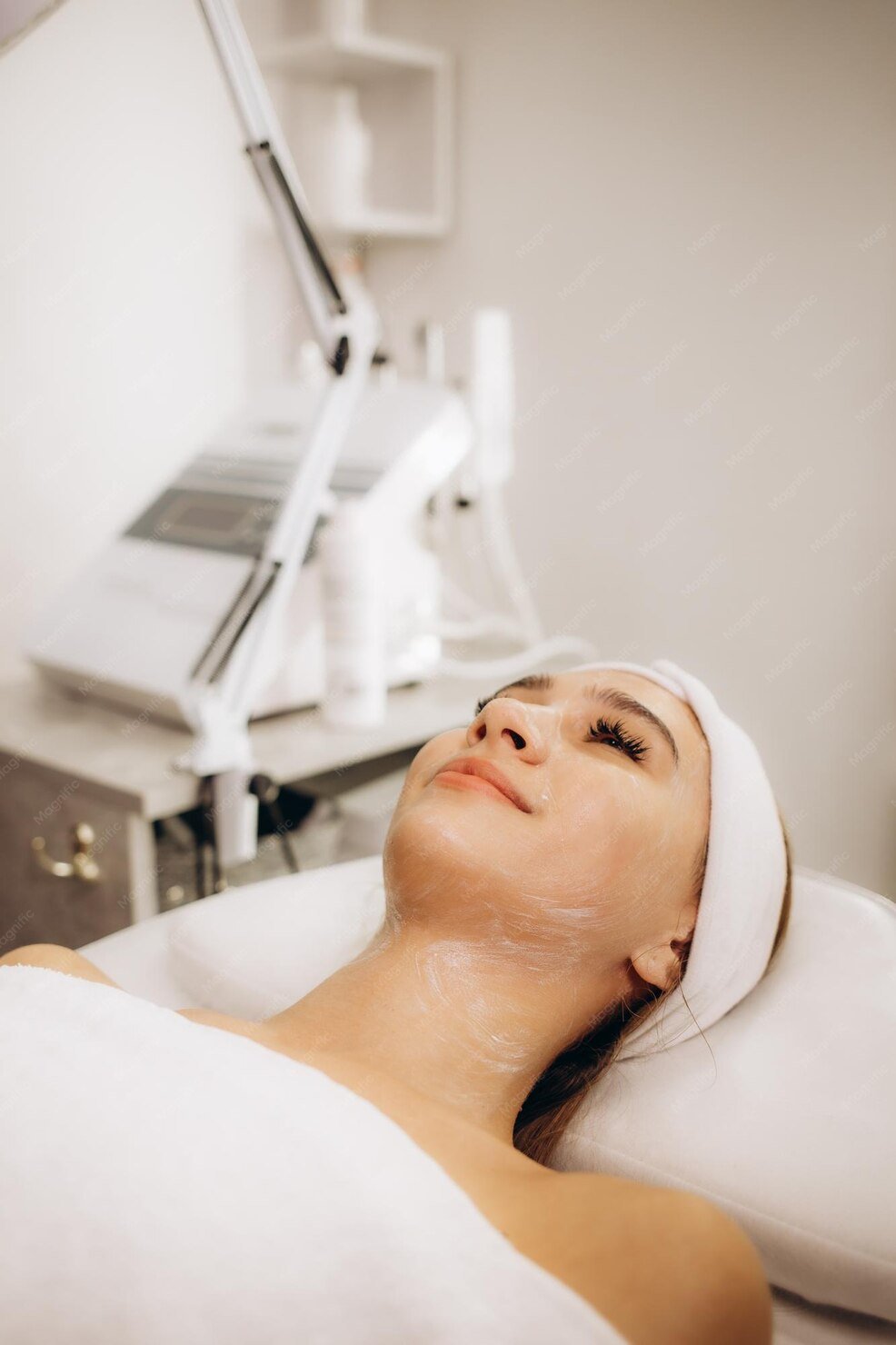Atendimento de Radiofrequência Facial no Espaço Fisiospa